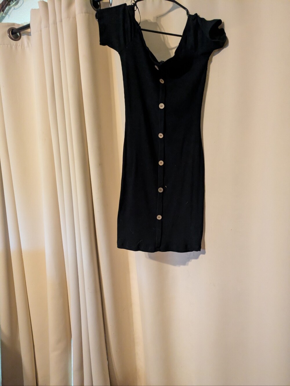 Ambiance Black High-Low Button Front Dress